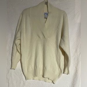 80's Vintage Memphis Jones Cream Sweater Size Large